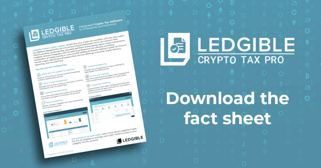 ledgible fact sheet