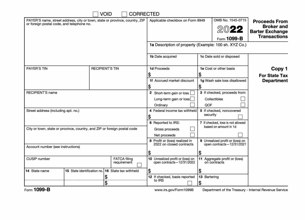 What Is IRS Form 1099 B Ledgible
