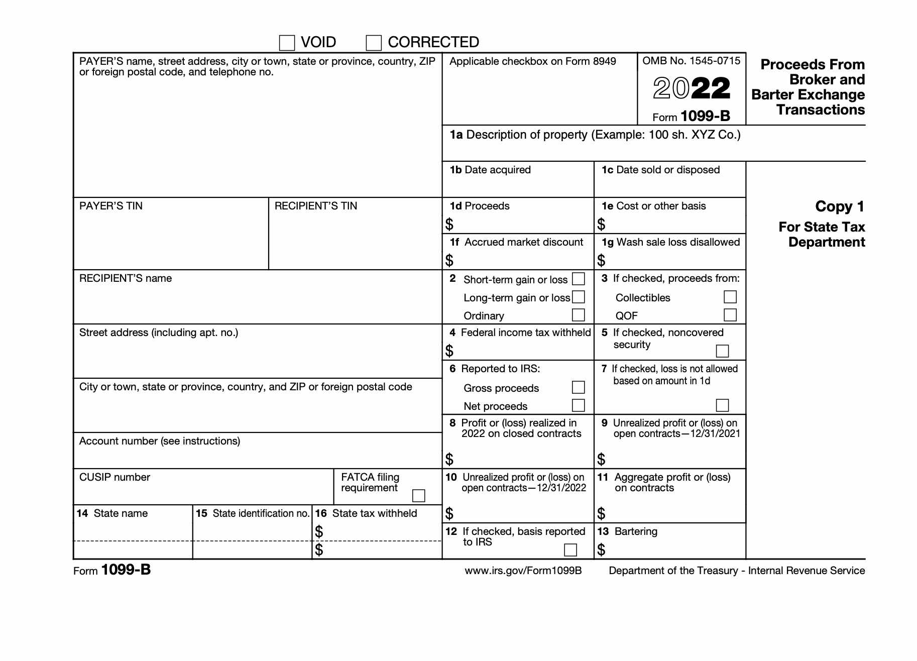 What is IRS Form 1099 B? Ledgible