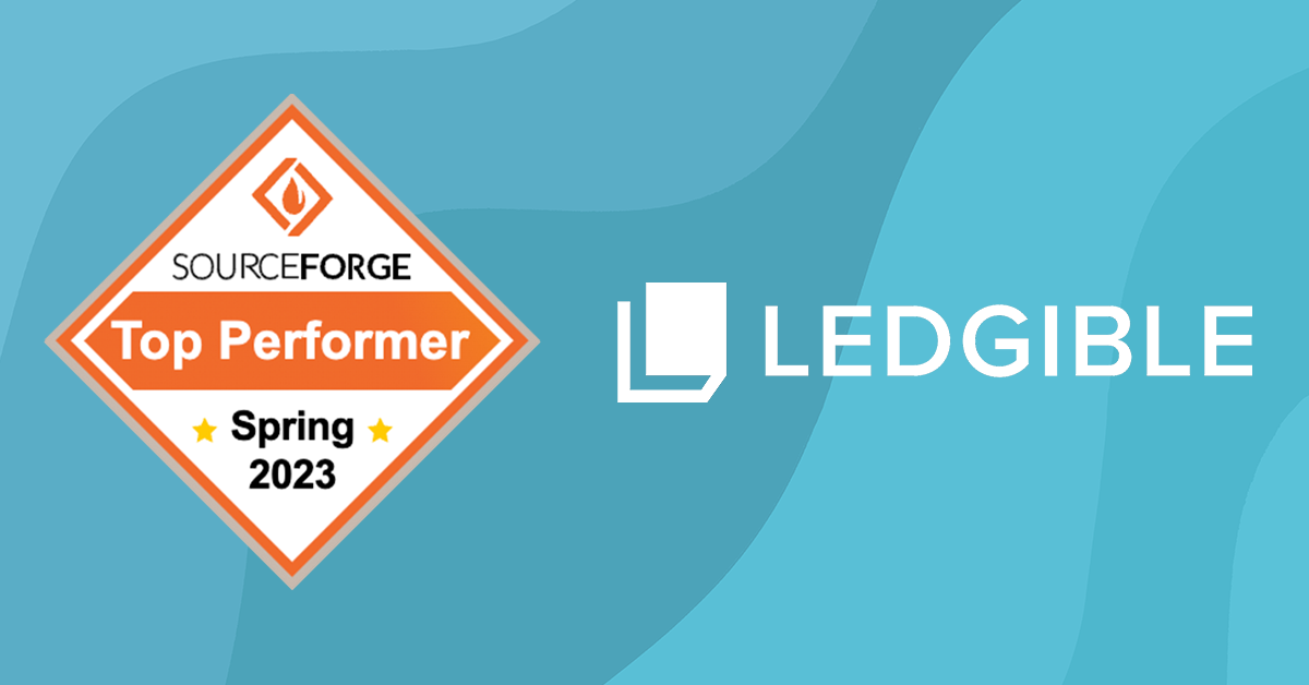 Ledgible Wins the Sourceforge Spring 2023 Top Performer Award